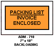 packing list