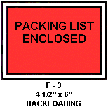 packing list