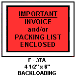 packing list